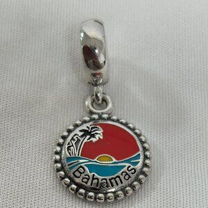 Pandora Bahamas Exclusive Charm Pendant, S925 Silver Jewelry